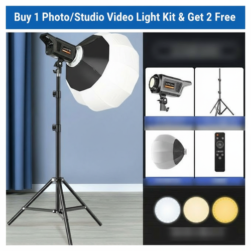 💥 BUY 1 & GET 2 FREE – PROFESSIONAL STUDIO VIDEO LIGHT KIT 💥