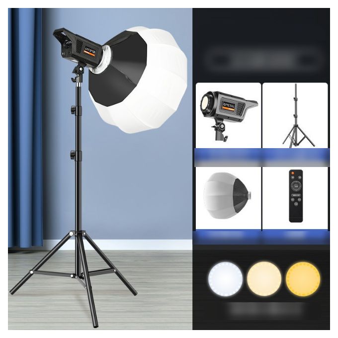 🎥 100W Professional Studio LED Video Light Kit – Complete Lighting Solution for Photography & Video Production