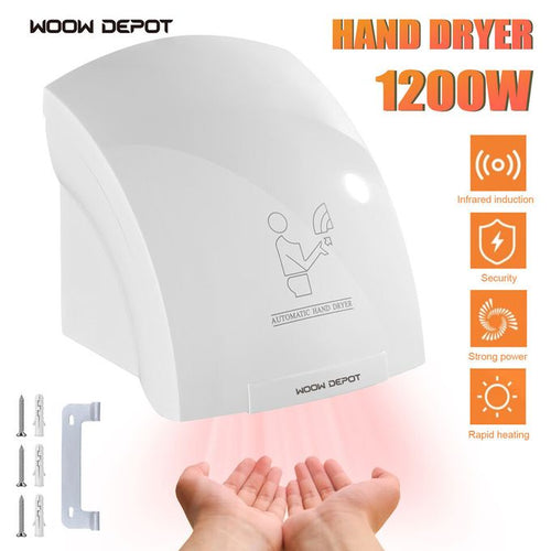 🌟 Premium 1200W Automatic Induction Hand Dryer