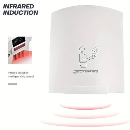 🌟 Premium 1200W Automatic Induction Hand Dryer