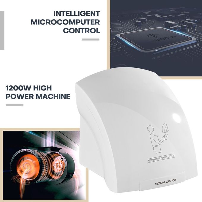 🌟 Premium 1200W Automatic Induction Hand Dryer