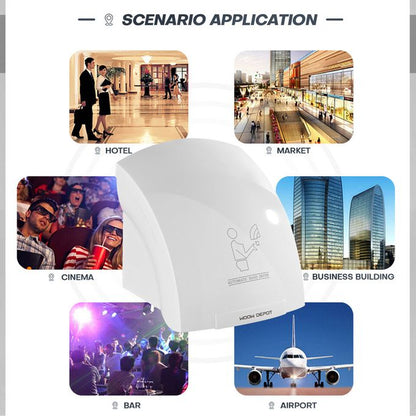 🌟 Premium 1200W Automatic Induction Hand Dryer