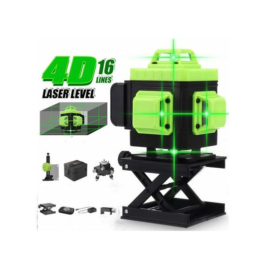 4D 16-Line Self-Leveling Green Laser Level – Ultimate Precision for Professionals