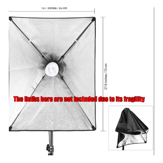 🎥 Professional Studio Softbox Lighting Kit (2 Pieces)