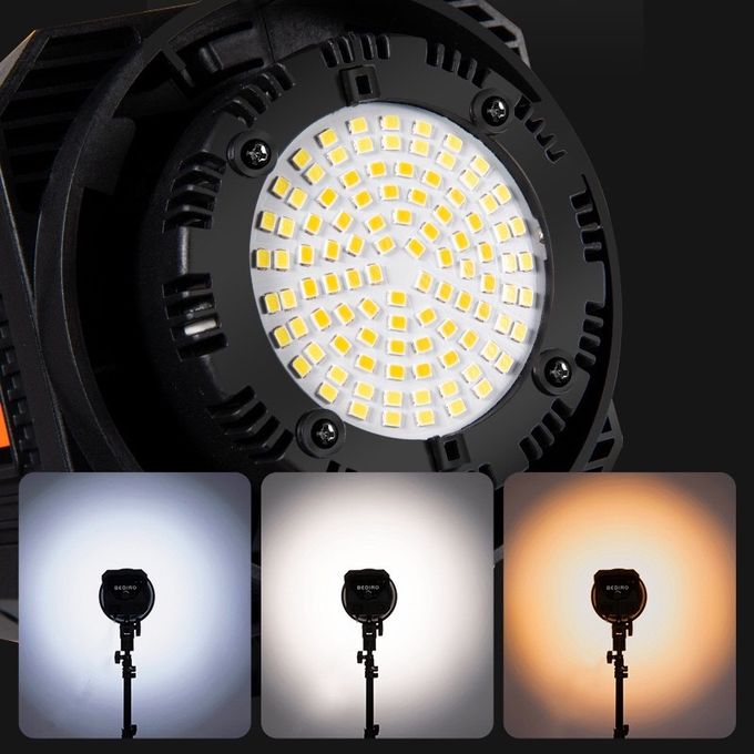 BEDIRO 400W Photo/Studio Video Light Kit – 3 Color Professional LED Light