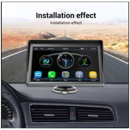🚘 7-Inch Portable Touchscreen Car Display with Apple CarPlay & Android Auto