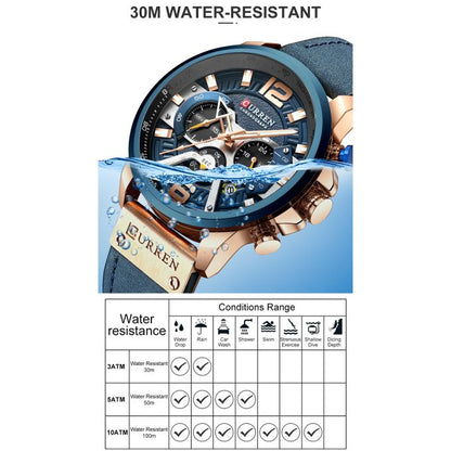 ⌚🔥 BUY 1 CURREN CHRONOGRAPH LUXURY WATCH & GET 2 MORE FREE