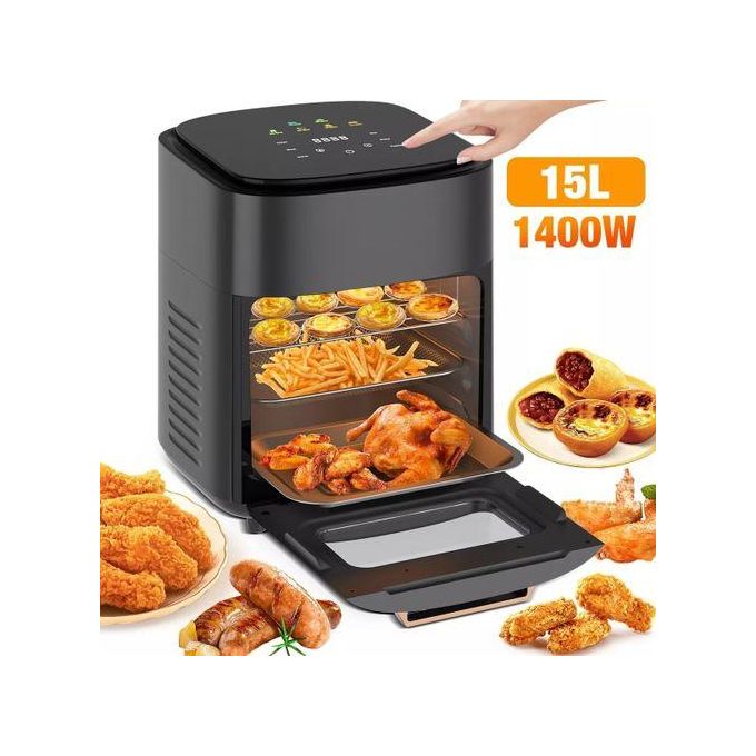 🔥 Premium 15L Smart Electric Air Fryer – 1400W | All-in-One Family Cooking Solution
