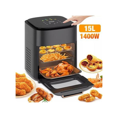🔥 Premium 15L Smart Electric Air Fryer – 1400W | All-in-One Family Cooking Solution
