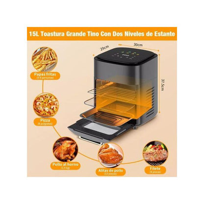 🔥 Premium 15L Smart Electric Air Fryer – 1400W | All-in-One Family Cooking Solution