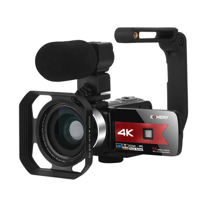 🎥 4K Ultra HD WiFi Video Camera with Pro Microphone & FREE 3 Batteries
