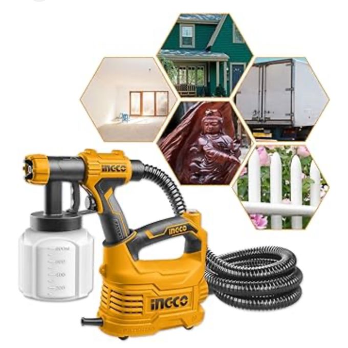 🎯 INGCO Electric HVLP Floor-Based Spray Gun - 800ml | High-Performance Precision Painting System