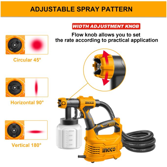 🎯 INGCO Electric HVLP Floor-Based Spray Gun - 800ml | High-Performance Precision Painting System