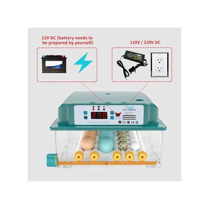 🐣 Intelligent Constant Temperature Egg Incubator – 16 Eggs