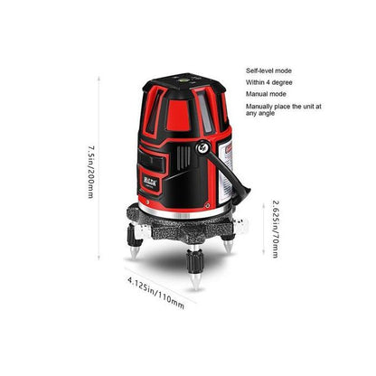 🎯 HILDA 360° Rotary Laser Level – 5 Laser Lines & 6 Points