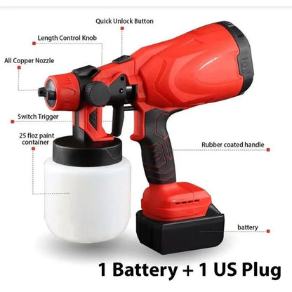 🔥 Transform Every Surface Like a Pro – With the Automatic High-Pressure Paint Spray Gun! 🔥
