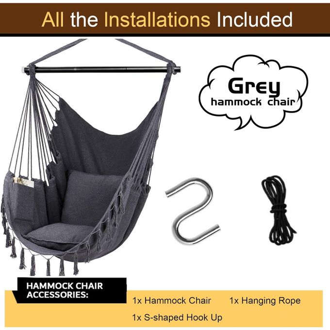 🖤 THE ULTIMATE LUXURY HANGING HAMMOCK CHAIR