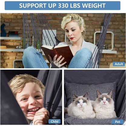 🖤 THE ULTIMATE LUXURY HANGING HAMMOCK CHAIR