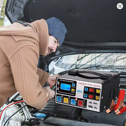 🔋 12V/24V Intelligent Pulse Repair Battery Charger