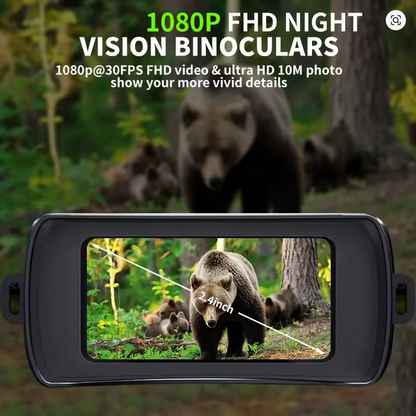 🔭 True IR Night Vision Binoculars – 1080p HD | Long Range Infrared Night Vision Goggles | Tactical, Hunting, Camping Gear