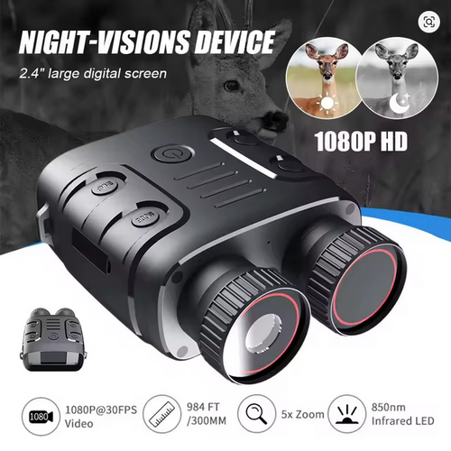 🔭 True IR Night Vision Binoculars – 1080p HD | Long Range Infrared Night Vision Goggles | Tactical, Hunting, Camping Gear