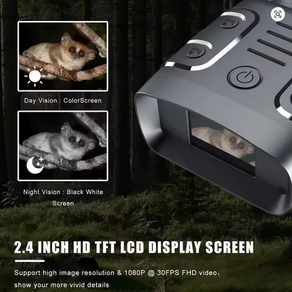 🔭 True IR Night Vision Binoculars – 1080p HD | Long Range Infrared Night Vision Goggles | Tactical, Hunting, Camping Gear