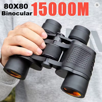 🔭 Professional 80x80 HD Long-Range Binoculars | Up to 15,000M Zoom | Night Vision | Tactical, Hunting, Birdwatching, Camping Gear