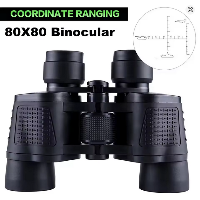 🔭 Professional 80x80 HD Long-Range Binoculars | Up to 15,000M Zoom | Night Vision | Tactical, Hunting, Birdwatching, Camping Gear