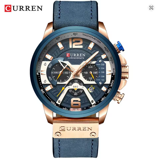 ⌚🔥 BUY 1 CURREN CHRONOGRAPH LUXURY WATCH & GET 2 MORE FREE